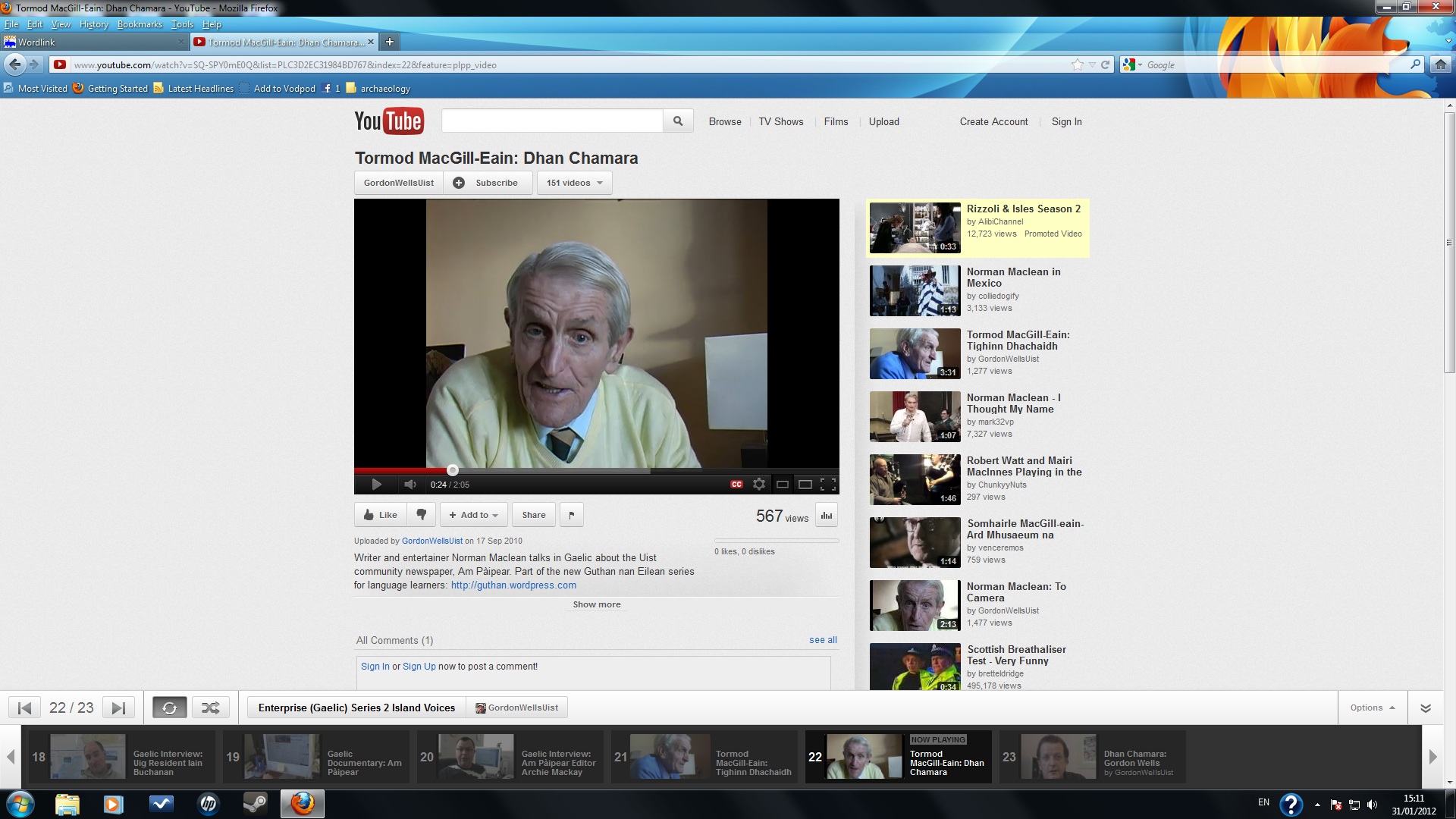 Tormod MacGill-Eain: Dhan Chamara