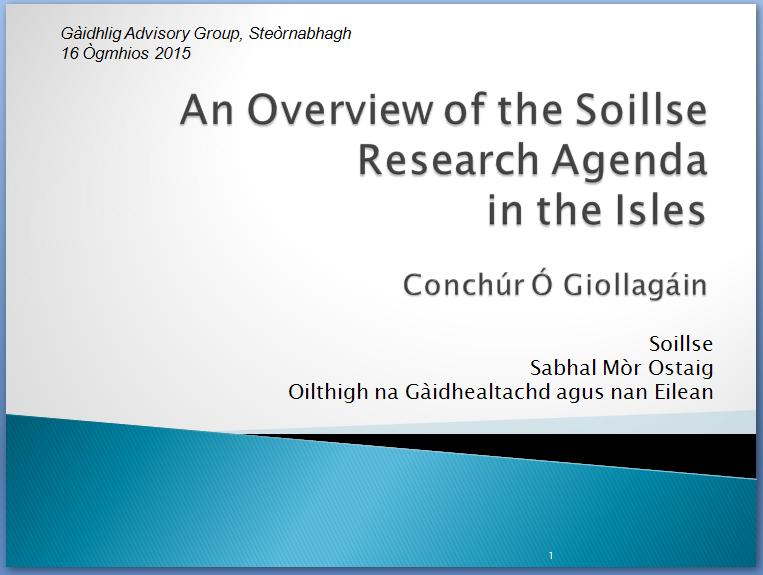Soillse Research Overview Research Overview