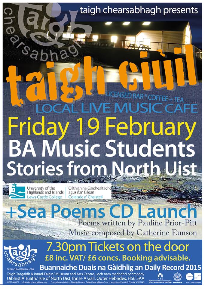 Taigh Ciùil Facebook page seapoemslaunchposter